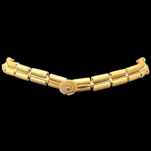 PANAMA JACK WOOD TUBE BEADS AND A NATURAL SHELL FLOWER CHOKER NECKLACE